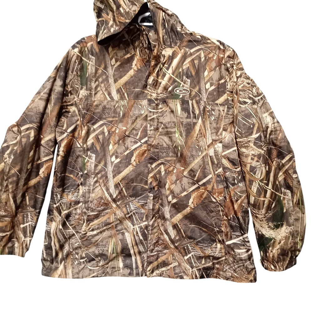Drake Waterfowl Mens EST Heat-Escape Full-Zip 2.0 Hunting Jacket Camo 2XL